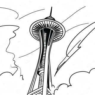 Kolorowanka Z Wieza Space Needle W Seattle 53529-44476