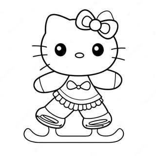 Urocza Kolorowanka Z Hello Kitty Na Lyzwach 54291-45209