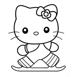 Urocza Kolorowanka Z Hello Kitty Na Lyzwach 54291-45212