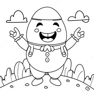 Kolorowanka Z Kolorowym Humpty Dumpty 54762-45582