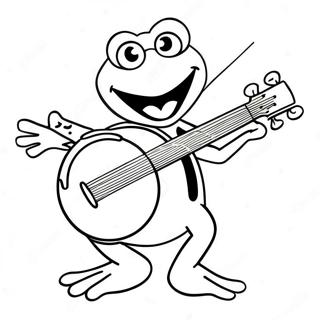 Kermit Grajacy Na Banjo Kolorowanka 55342-46046