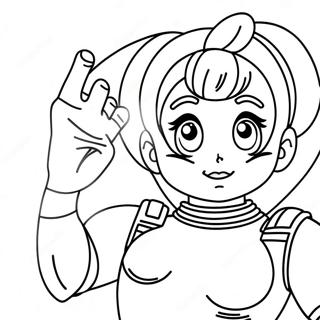 Bulma W Swoim Ikonicznym Stroju Kolorowanka 55602-46254