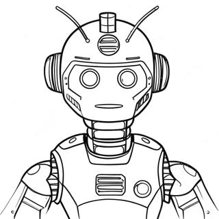 Kolorowanka Z Metalowym Robotem 55641-46276