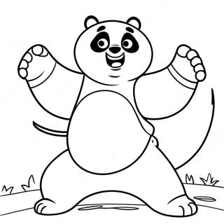 Kolorowanka Kung Fu Pandy 5593-4466