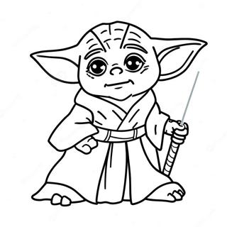 Yoda Z Mieczem Swietlnym Kolorowanka 56142-46675