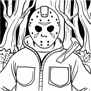 Jason Voorhees W Ciemnym Lesie Kolorowanka 56192-46717