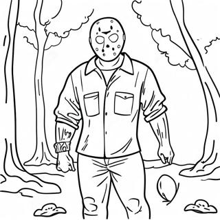 Jason Voorhees W Ciemnym Lesie Kolorowanka 56192-46719