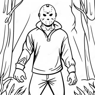 Jason Voorhees W Ciemnym Lesie Kolorowanka 56192-46720