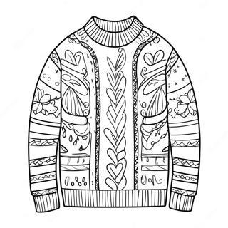 Sweter Kolorowanki