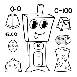 Kolorowanka Numberblocks 100 57594-47882