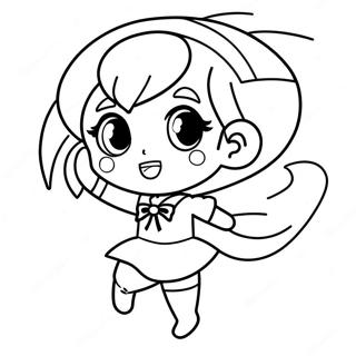 Kolorowanka Chibi Sailor Mercury W Akcji 57915-48142