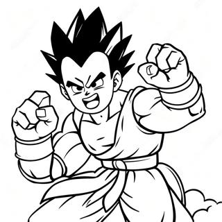 Gohan W Epickiej Pozycji Walki Kolorowanka 57945-48165