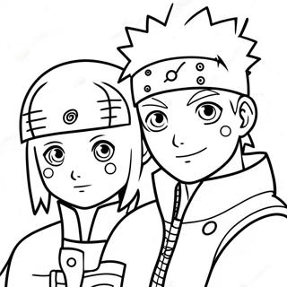 Naruto I Hinata Kolorowanki