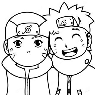 Naruto I Hinata Kolorowanki