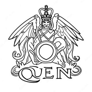 Kolorowanka Logo Zespolu Queen 58755-48799