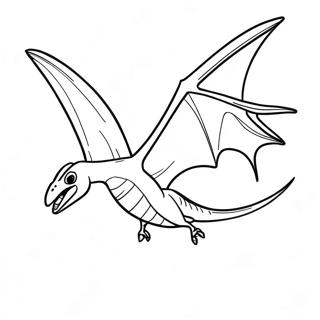 Kolorowanka Z Latajacym Pteranodonem 59987-49781