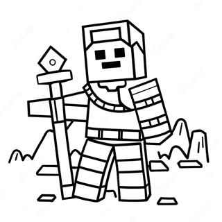 Minecraft Warden Kolorowanki