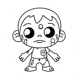 Uroczy Zombie Chibi Kolorowanka 60607-50275