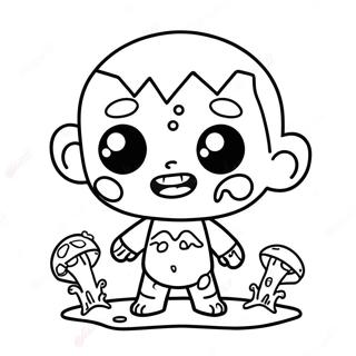 Uroczy Zombie Chibi Kolorowanka 60607-50276