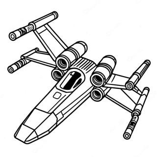 Kolorowanka X Wing Starfighter 60766-50406