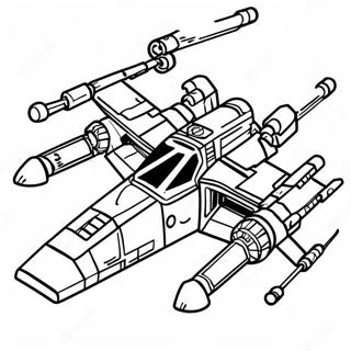 Kolorowanka X Wing Starfighter 60766-50407