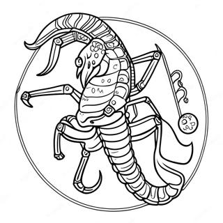 Kolorowanka Znak Zodiaku Skorpion 60816-50439