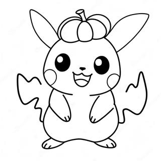 Pikachu Przebrany Za Dynie Kolorowanka 6115-4885