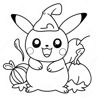 Pikachu Przebrany Za Dynie Kolorowanka 6115-4886