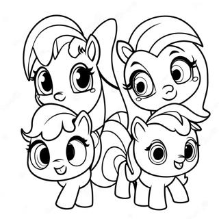 Urocze Przyjaciolki Ekipy Znaku Cutie Mark Z My Little Pony Kolorowanka 61177-50729