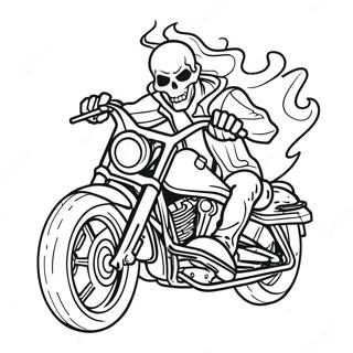 Ghost Rider Na Motocyklu Kolorowanka 6125-4896