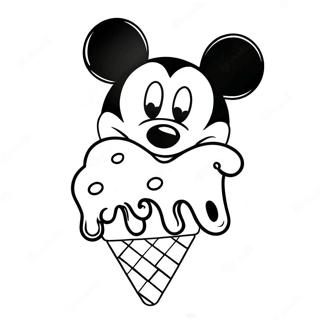 Mickey Mouse Lody Kolorowanki