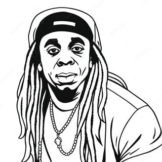 Lil Wayne Do Kolorowania 61596-51050