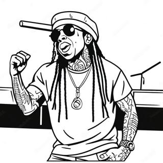 Lil Wayne Na Koncercie Do Kolorowania 61597-51061