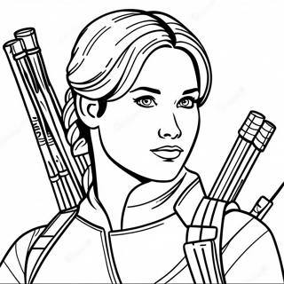 Katniss Everdeen Kolorowanki