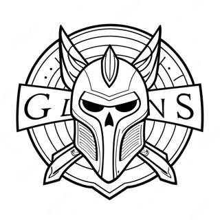 Logo Cleveland Guardians Do Kolorowania 61646-51086