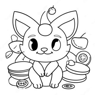 Uroczy Meowth Z Monetami Kolorowanka 61807-51232