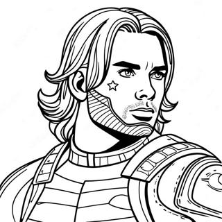 Bucky Barnes Kolorowanki