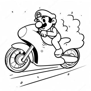 Mario Na Motocyklu Kolorowanki