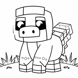 Minecraft Piglin Kolorowanki