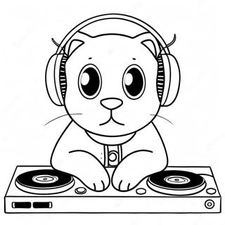 Kolorowanka Z Dj Catnip W Sluchawkach 64721-53515