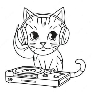 Kolorowanka Z Dj Catnip W Sluchawkach 64721-53516