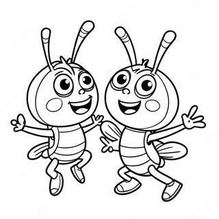 Kolorowanka Z Jitterbug Tanczacym Beat Bugs 64831-53600