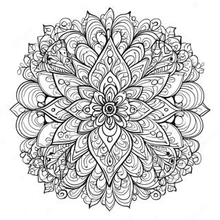 Kolorowanka Z Fraktalnym Mandala 64860-53607