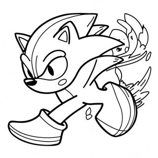 Kolorowanka Z Sonic The Hedgehog W Akcji 64931-53671