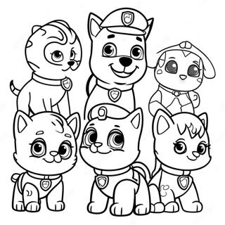 Kolorowanka Zestaw Kotow Paw Patrol 64950-53690