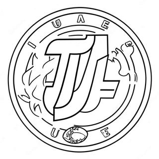 Kolorowanka Logo Utah Utes 65060-53780