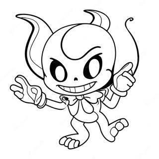 Demon Atramentowy Bendy Kolorowanki