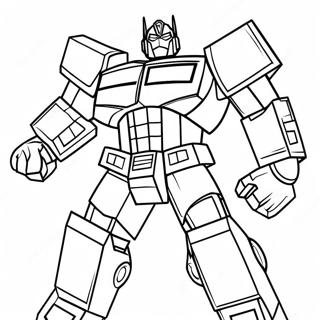 Optimus Prime W Akcji Kolorowanka 65701-54279