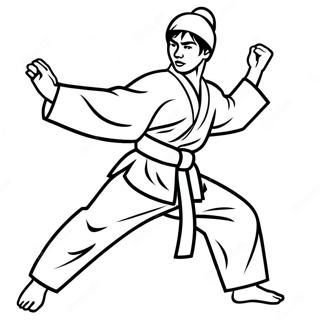 Kolorowanka Z Taekwondo 65980-54491