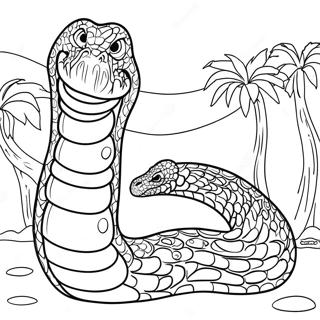 Titanoboa Kolorowanki